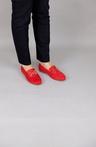 حذاء مسطح أحمر 1975mr-22