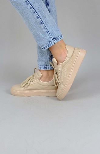 Cream Sneakers 722CN-01