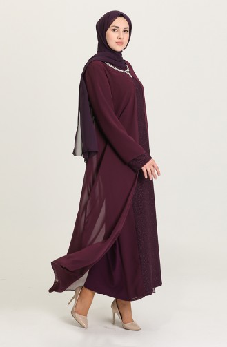 Habillé Hijab Pourpre 4264-02