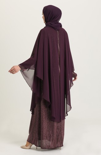 Lila Hijab-Abendkleider 4274-04