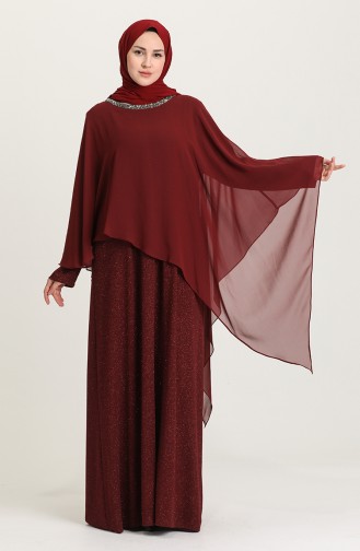 Habillé Hijab Bordeaux 4278-01