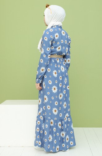 Robe Hijab Indigo 2163-02