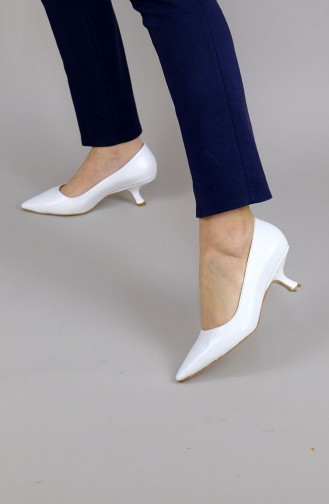 White High-Heel Shoes 2007mr-001