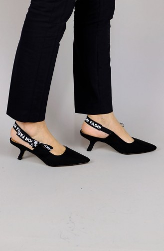 Black High-Heel Shoes 2121mr-03