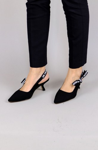 Black High-Heel Shoes 2121mr-03