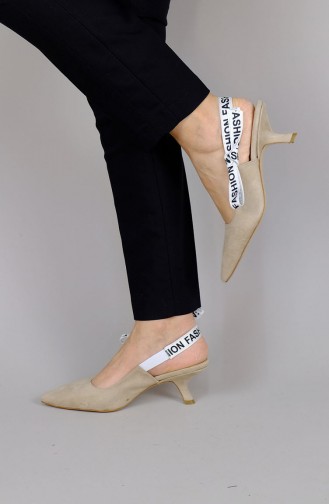 Chaussures a Talons Beige 2121mr-07