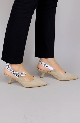 Chaussures a Talons Beige 2121mr-07