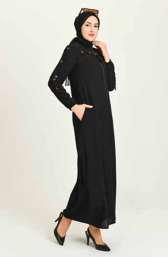 Black Abaya 7007-01