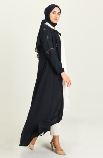 Navy Blue Abaya 7030-05