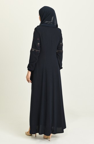 Navy Blue Abaya 7030-05