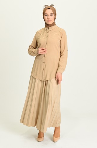 Camel Overhemdblouse 1242-04