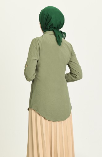 Green Overhemdblouse 1242-06