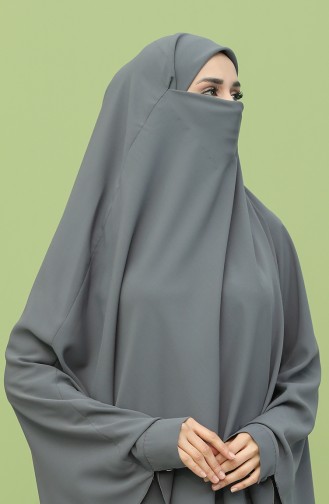 İkili Tesettür Çarşaf 0001-05 Gri