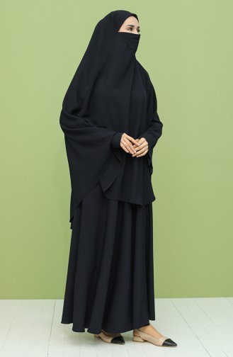 Navy Blue Burqa 0001-01