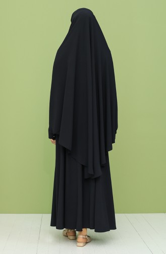 Navy Blue Burqa 0001-01