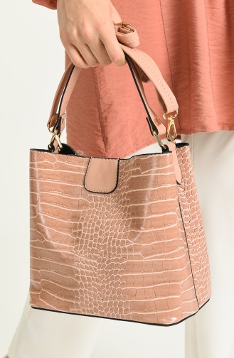 Light Pink Shoulder Bags 14-12