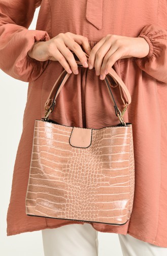 Light Pink Shoulder Bags 14-12