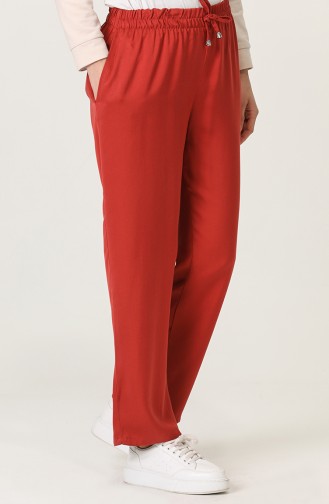 Pantalon Couleur brique 0190-12