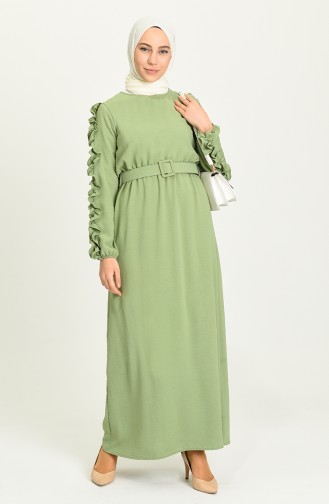 Robe Hijab Vert noisette 0617-01