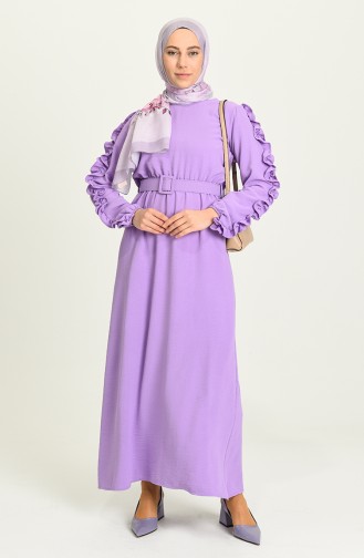 Lila Hijab Kleider 0617-07