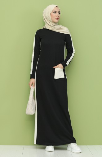 Black İslamitische Jurk 3262-13