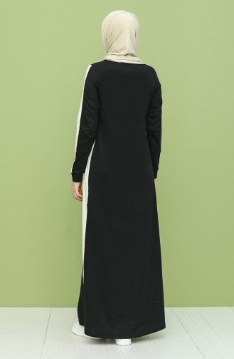 Black Hijab Dress 3262-13