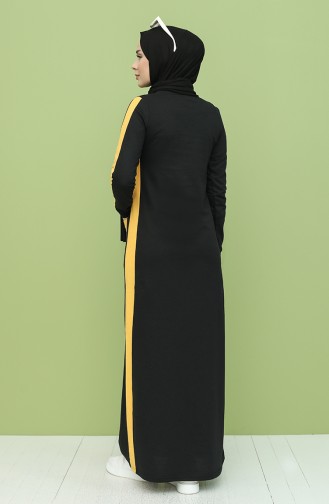 Yellow Hijab Dress 3262-14