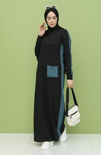 Black Hijab Dress 3262-15