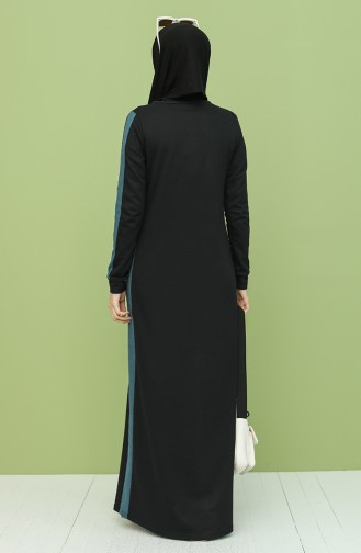 Black İslamitische Jurk 3262-15