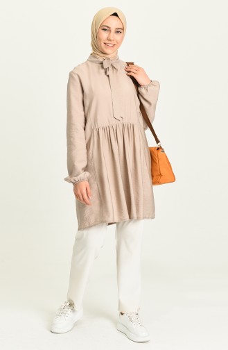 Beige Tunikas 1243-06