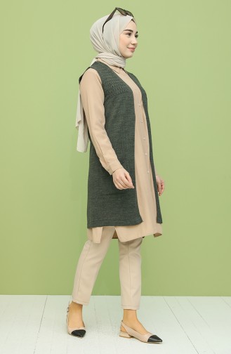 Khaki Waistcoats 4315-05