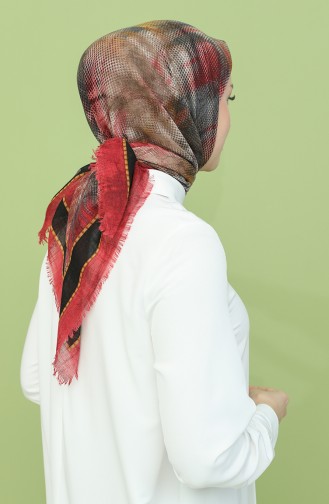 Coral Red Scarf 11527-10