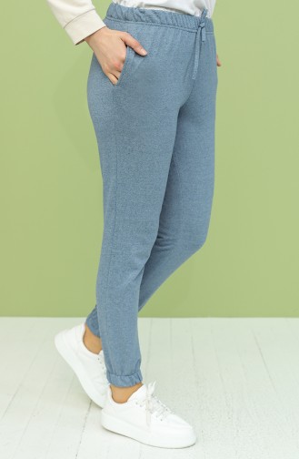 Cepli Jogger Eşofman Altı 6100-06 Açık İndigo