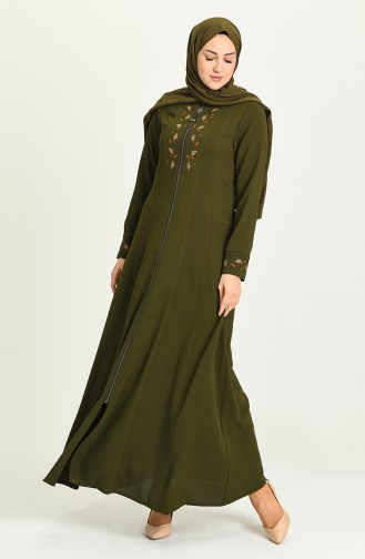 Khaki Abayas 7026-02