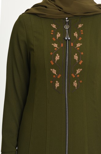 Khaki Abaya 7026-02