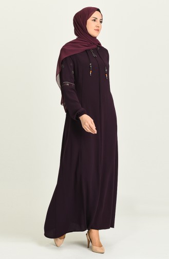 Purple Abaya 7030-03