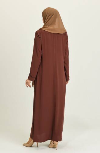 Abayas Couleur brique 3011-03