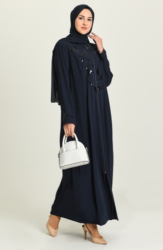 Dunkelblau Abayas 3011-05