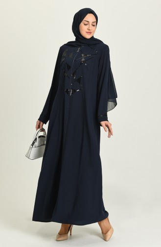 Dunkelblau Abayas 3011-05