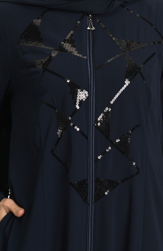 Navy Blue Abaya 3011-05