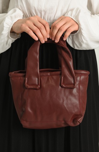 Claret red Shoulder Bag 13-03