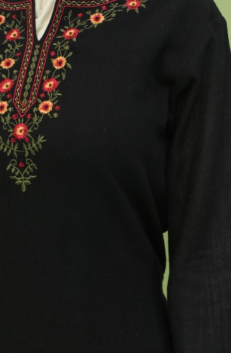 Black Hijab Dress 22209-07