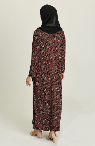 Red Hijab Dress 2311-01