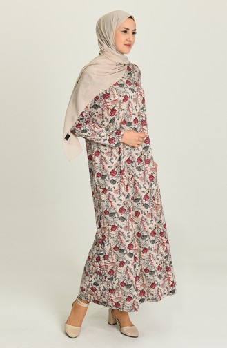 Zwetschge Hijab Kleider 2311A-01