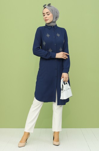 Navy Blue Tuniek 0209-01