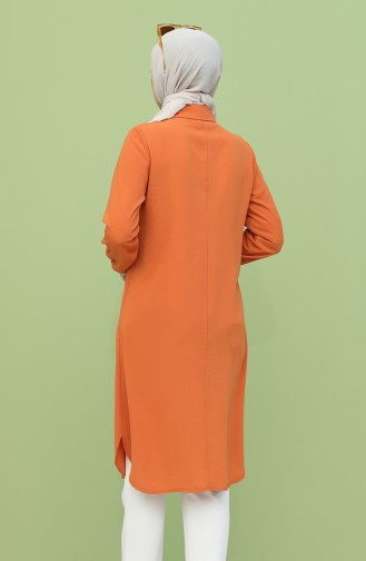 Taşlı Tunik 0209-02 Kiremit