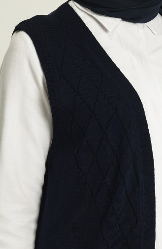 Navy Blue Gilet 4295-07