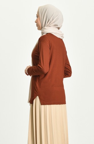 Brick Red Blouse 0343-04