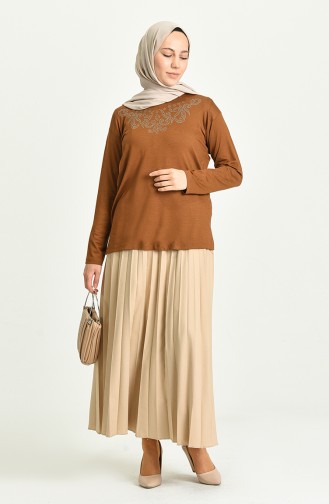 Tan Blouse 0343-05