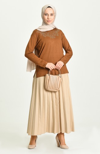 Tan Blouse 0343-05